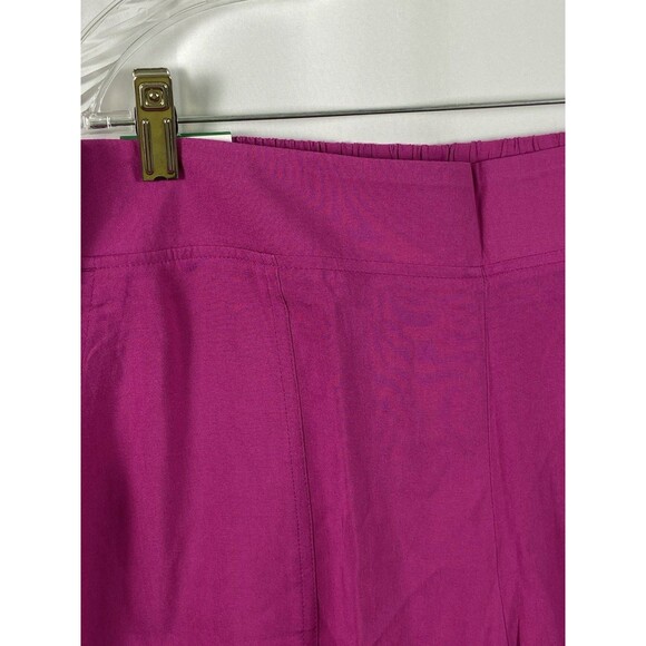 Wild fox Women’s Pink Rayon Shorts Sz M Pull On 5” Inseam Stretch Flat Front - Picture 3 of 13